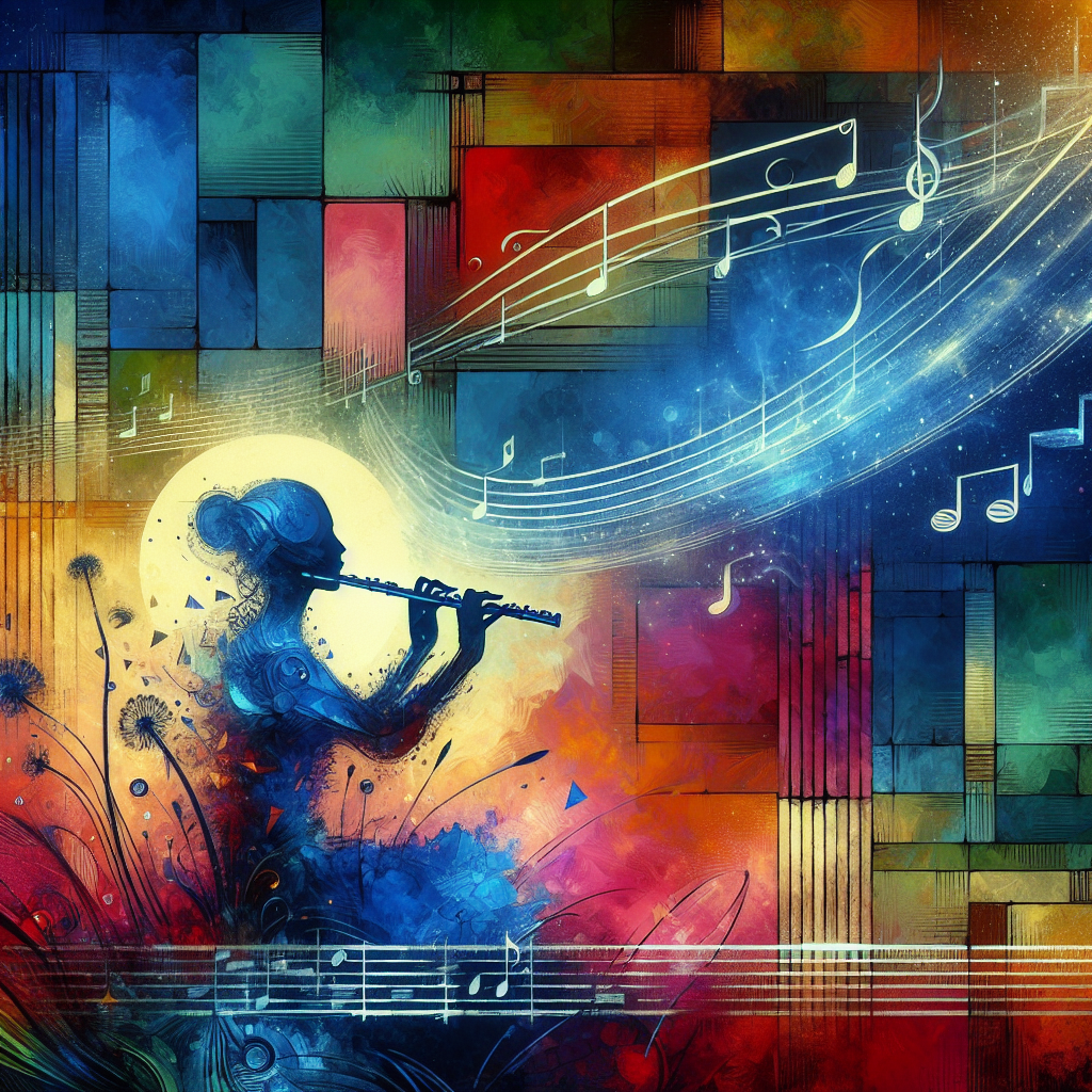 Create an emotional song on flute very emotional and of love